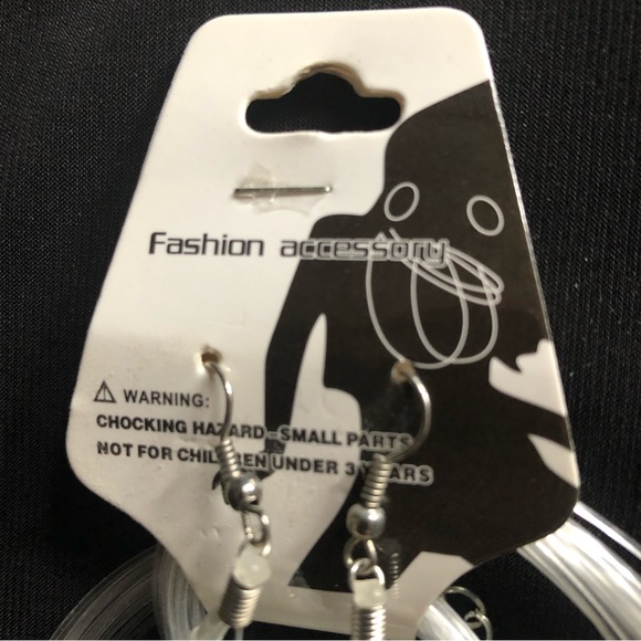 Fashion Accessory White & Iridescent Bead Necklace and Earring Set - Picture 7 of 9